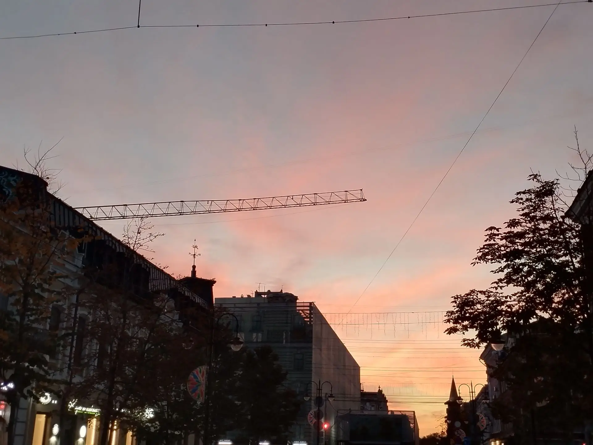 Рассвет в Саратове.