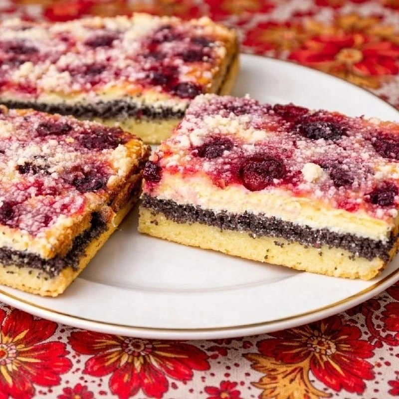 ПИРОГ С ТВОРОГОМ И МАКОМ