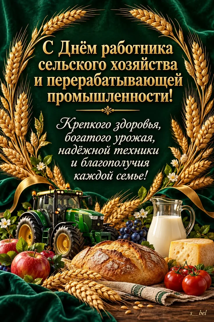 Поздравляем с Днем работника сельского хозяйства и перерабатывающей промышленности!