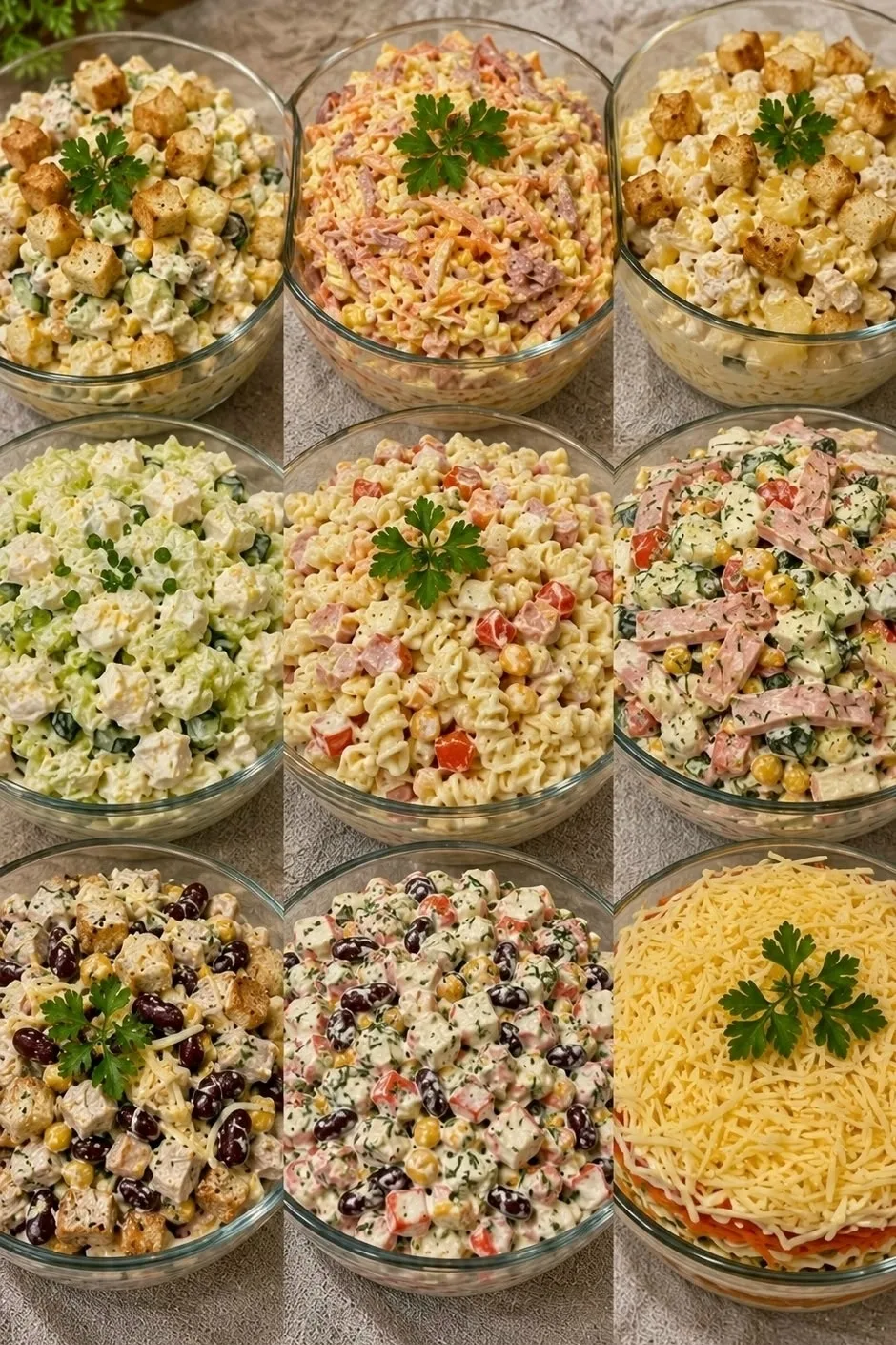 🥗 9 вкуснейших салатов на каждый день