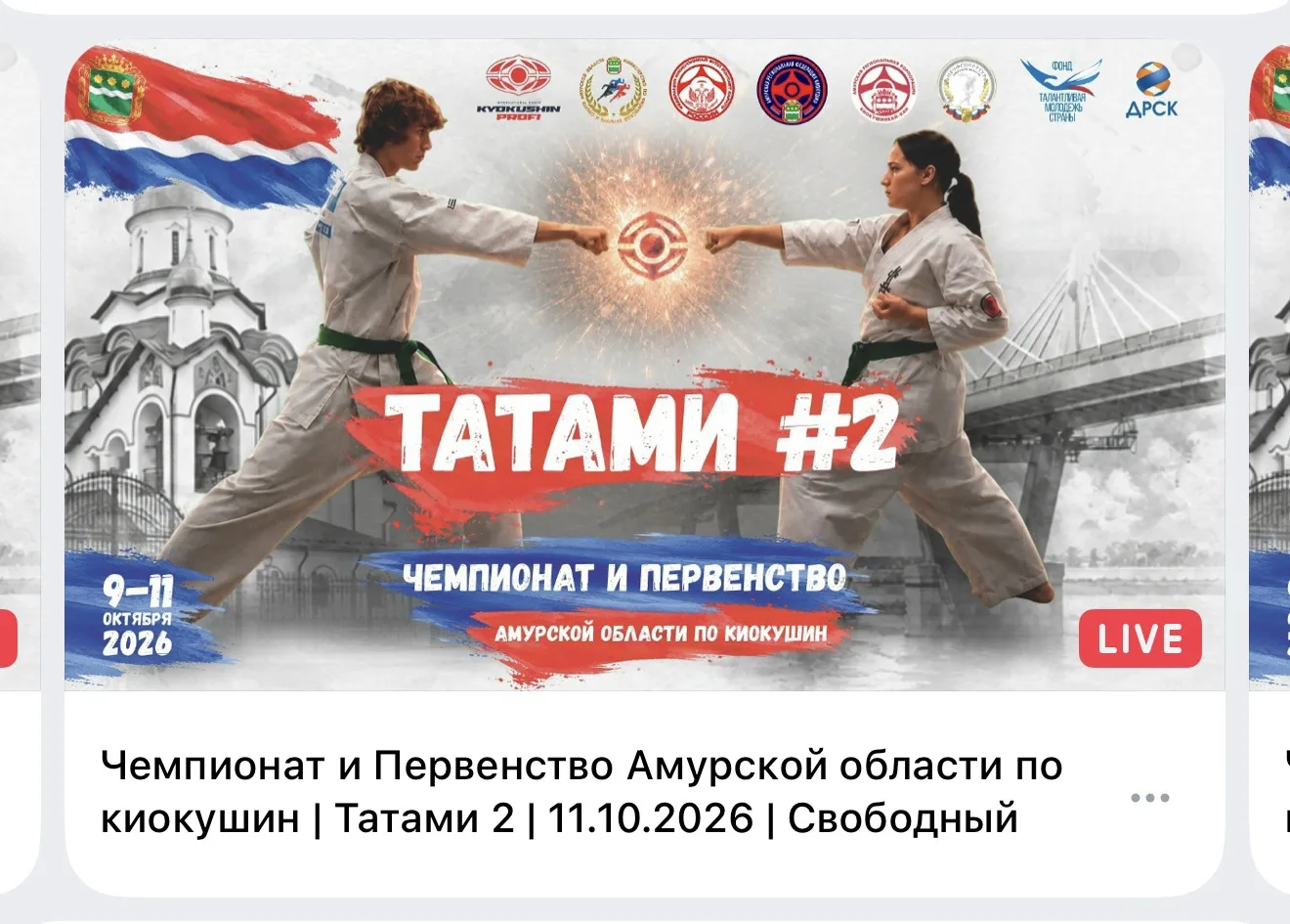 Чемпионат и первенство Амурской области по киокушин: болеем за наших из любой точки России