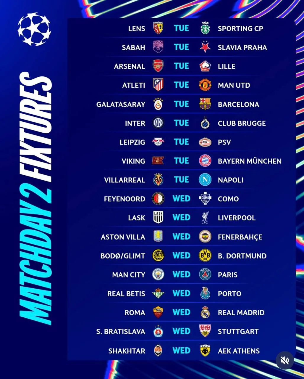 Она возвращается #UCL #ЛигаЧемпионов ⚽️⚽️⚽2-й тур ️вторник и среда (13 и 14 октября)