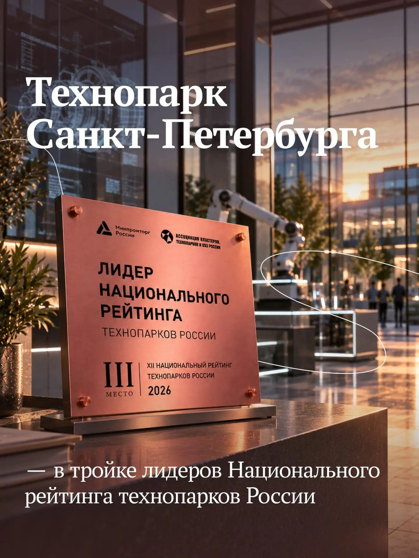 Впервые Технопарк Санкт-Петербурга в тройке лидеров Национального рейтинга технопарков ...