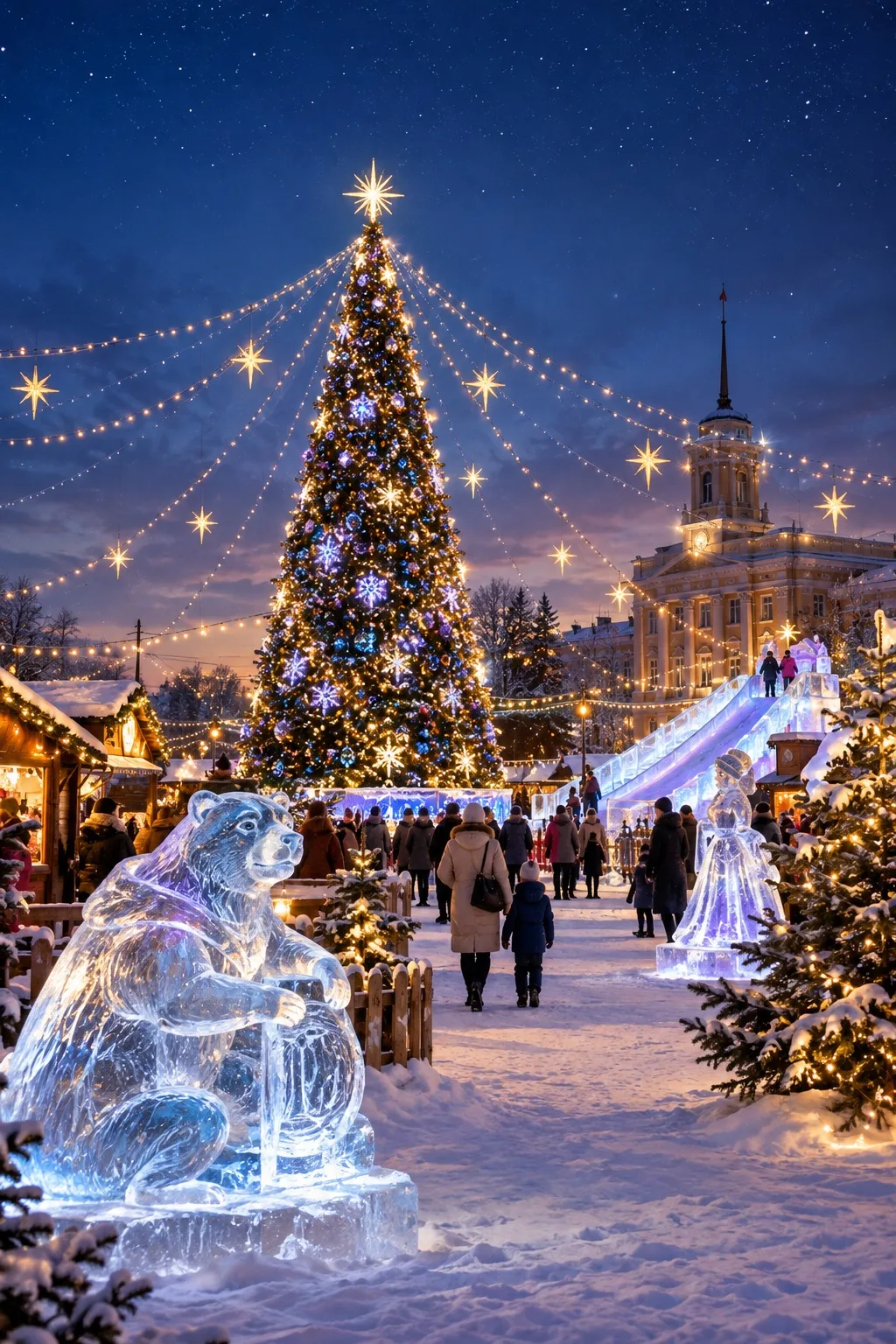 🎄 Главная елка, звездное небо и ледяные сказки: каким будет сквер Кирова этой зимой?