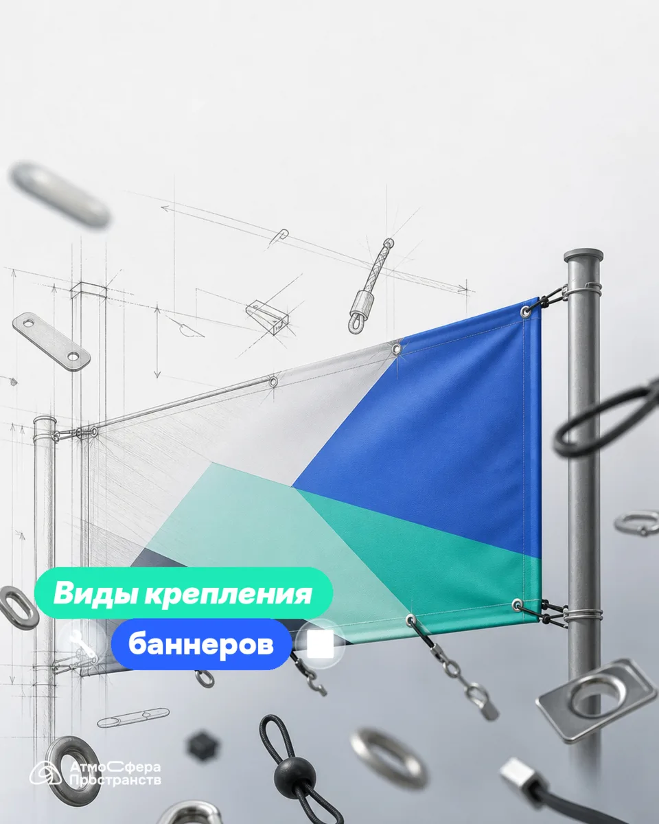 Баннер крепится не на «авось» — от выбора системы зависит, простоит ли он сезон или нес...