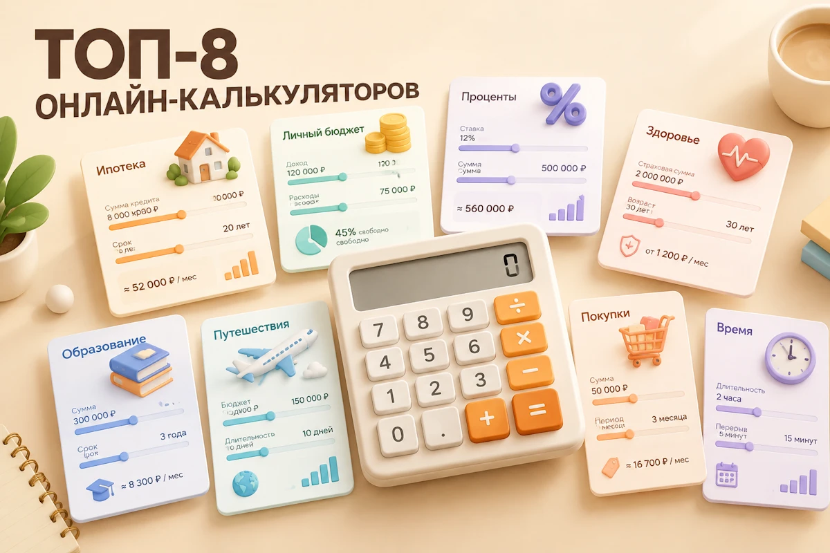 Топ-8 онлайн-калькуляторов: как медиа и сервисы адаптируют расчеты под аудиторию
