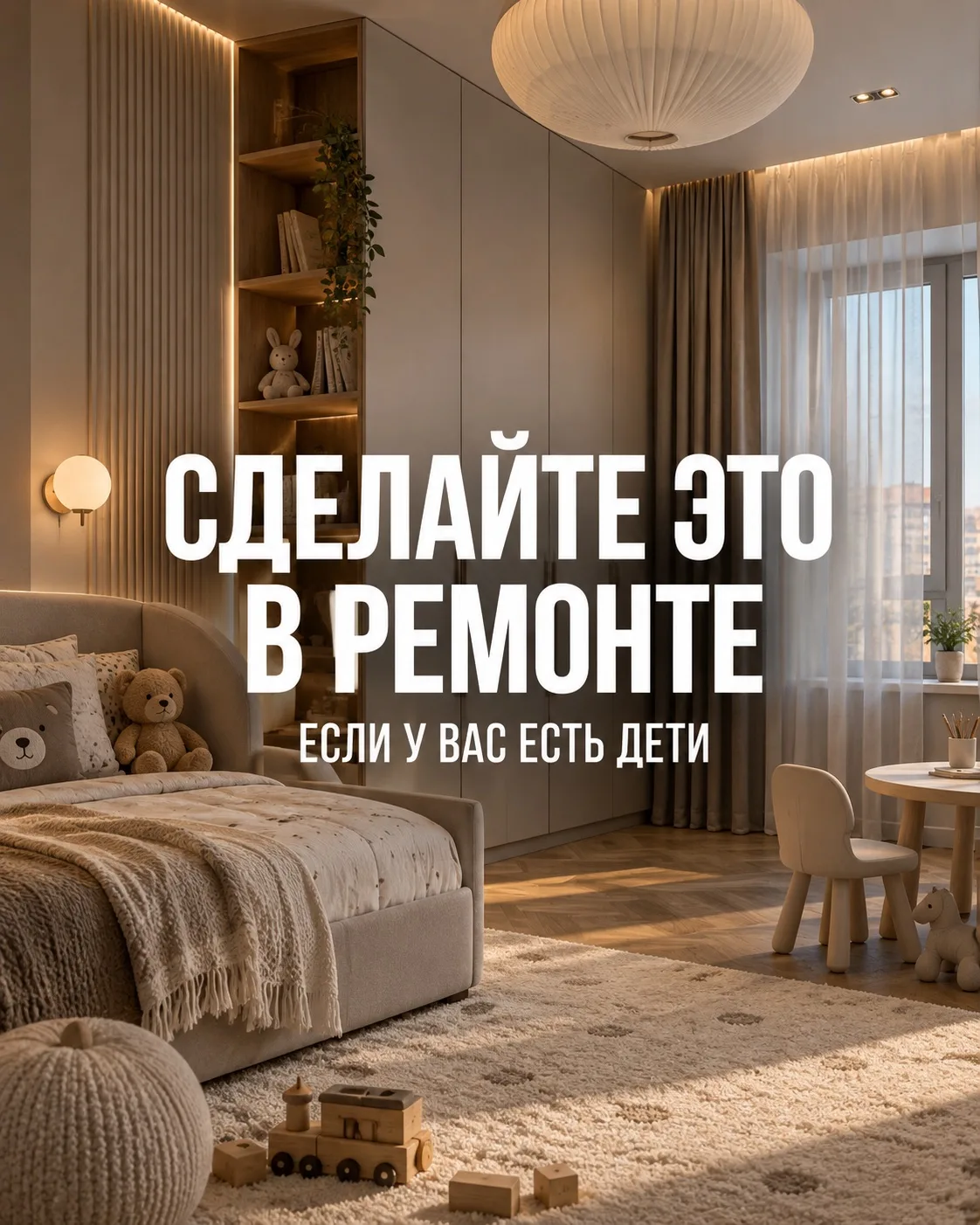 О чем важно подумать заранее, если есть дети? 👶🏻