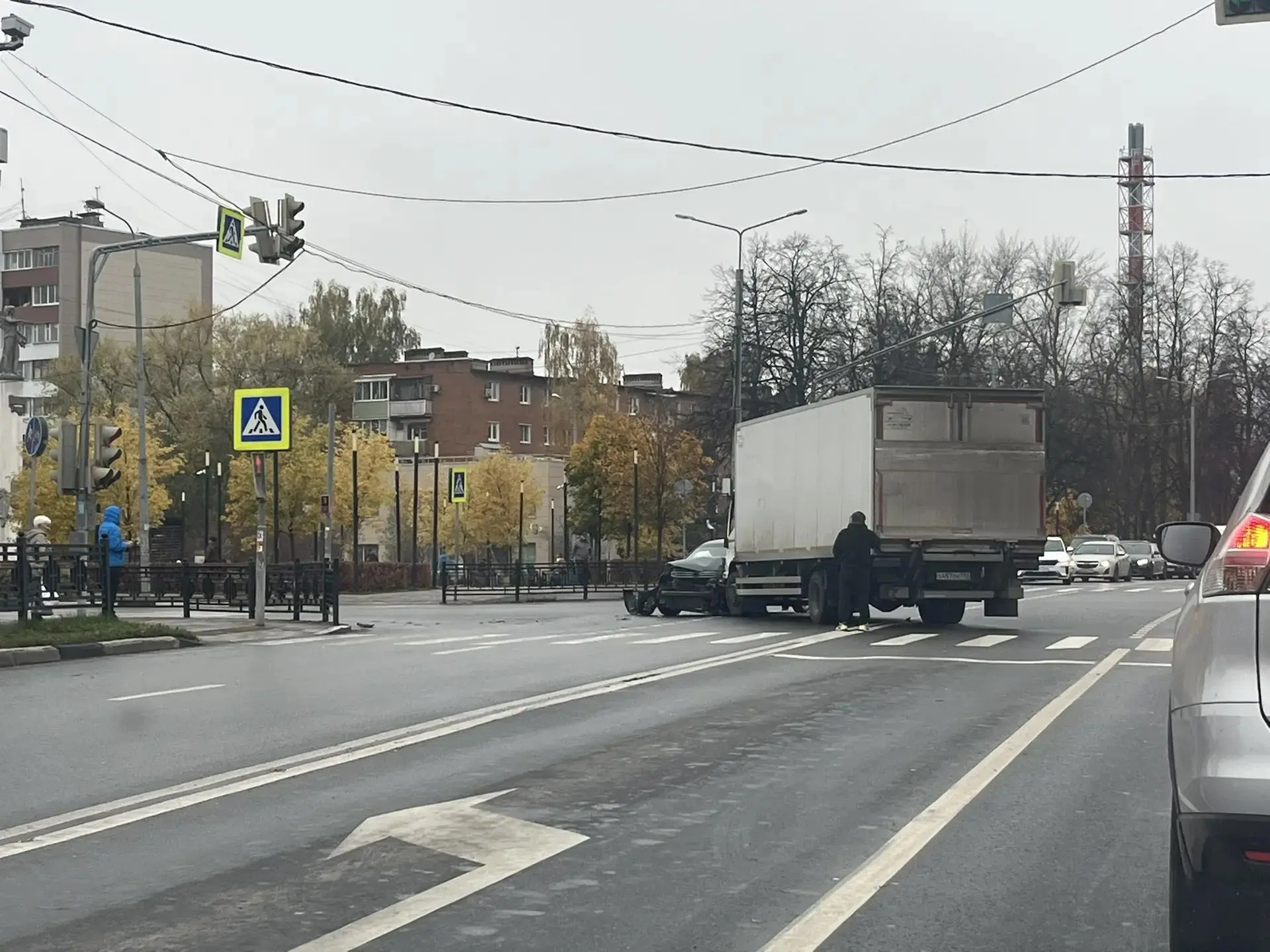 Авария на перекрёстке Каширского шоссе и Коломийца