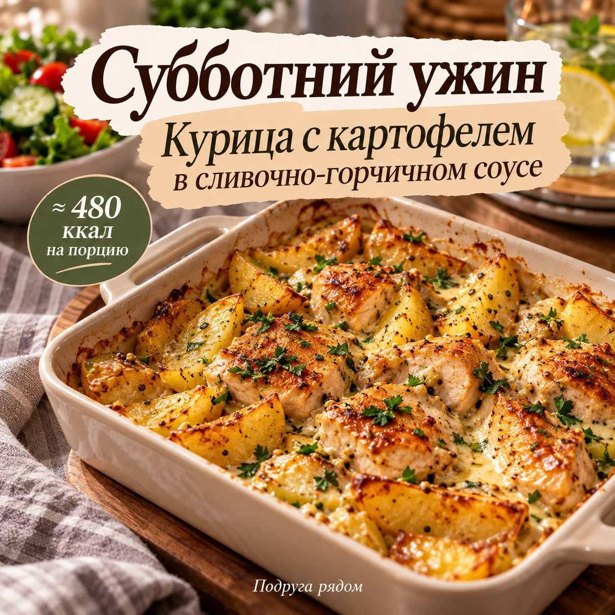 🍽 Субботний ужин: курочка в