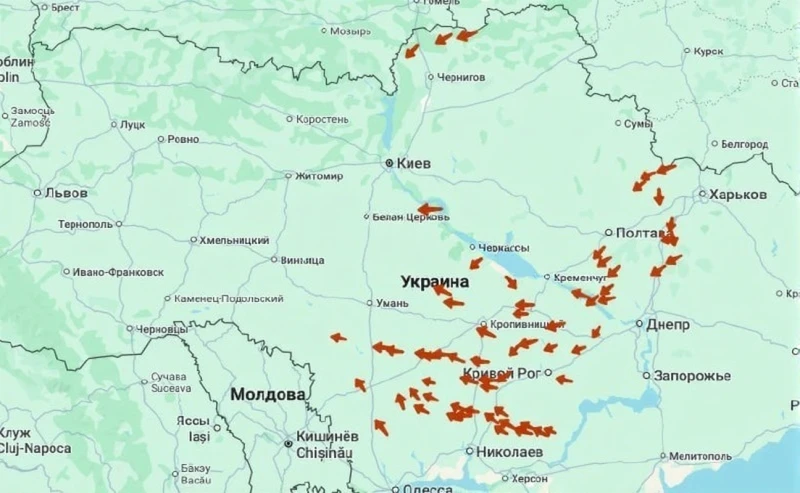 🛩Украинские мониторинговые каналы сообщают, что сейчас в небе над Украиной около сотни...