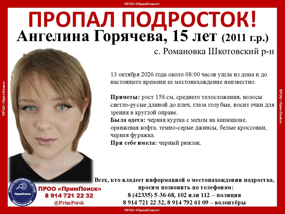 ВНИМАНИЕ! ПРОПАЛ ПОДРОСТОК!