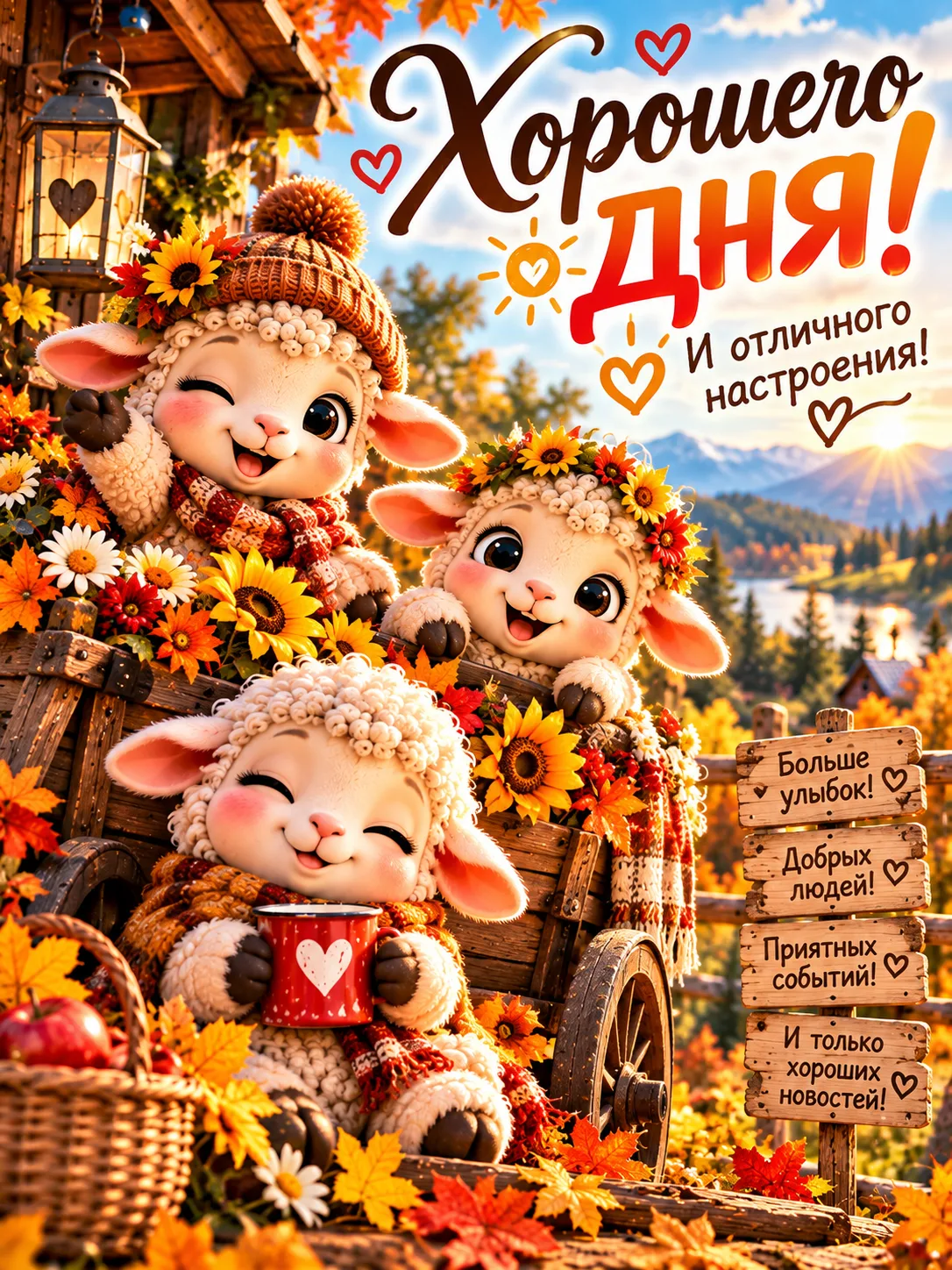 🐑🌻 Хорошего дня, мои дорогие! ☀️❤️