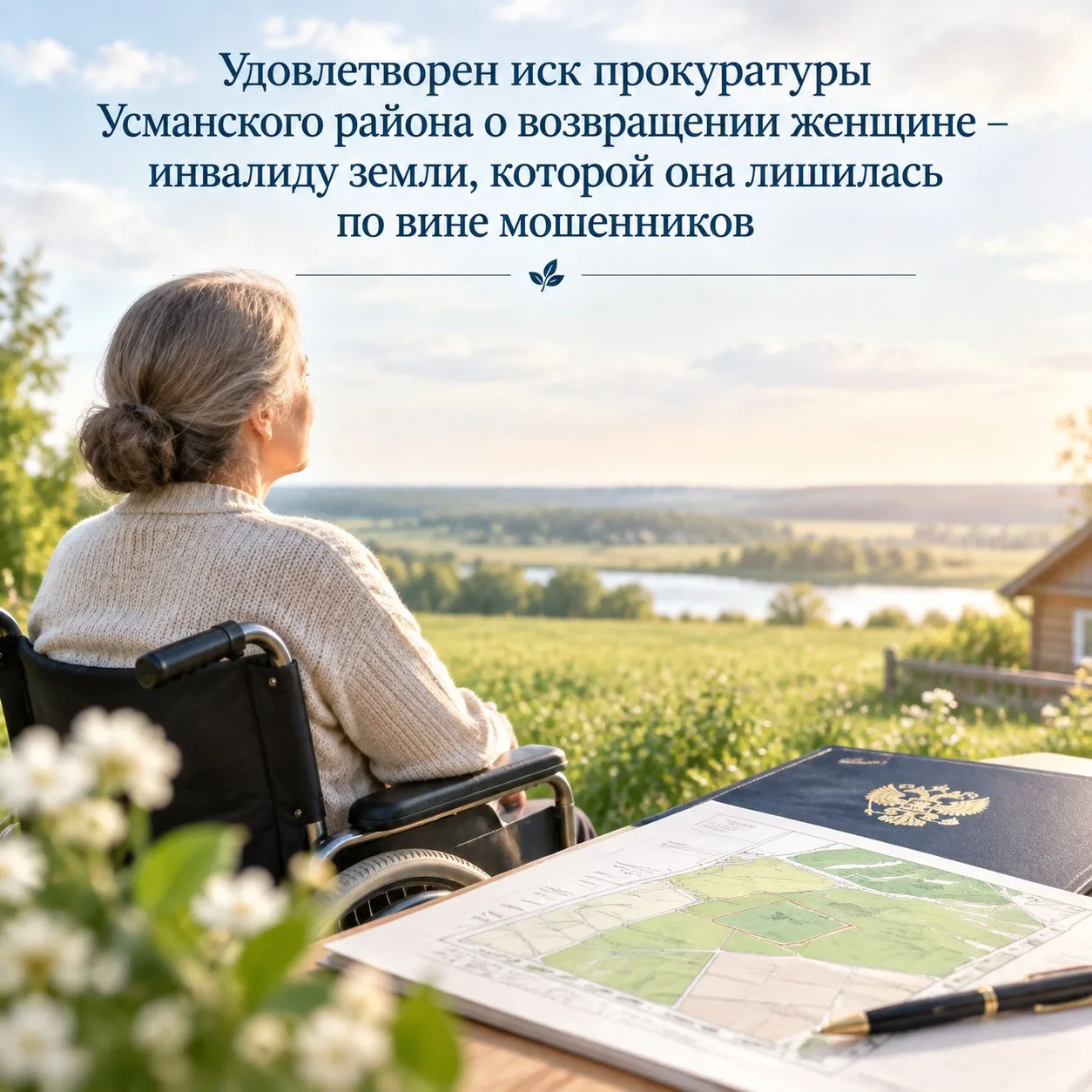 ✅Удовлетворен иск прокуратуры Усманского района о возвращении женщине – инвалиду земли,...