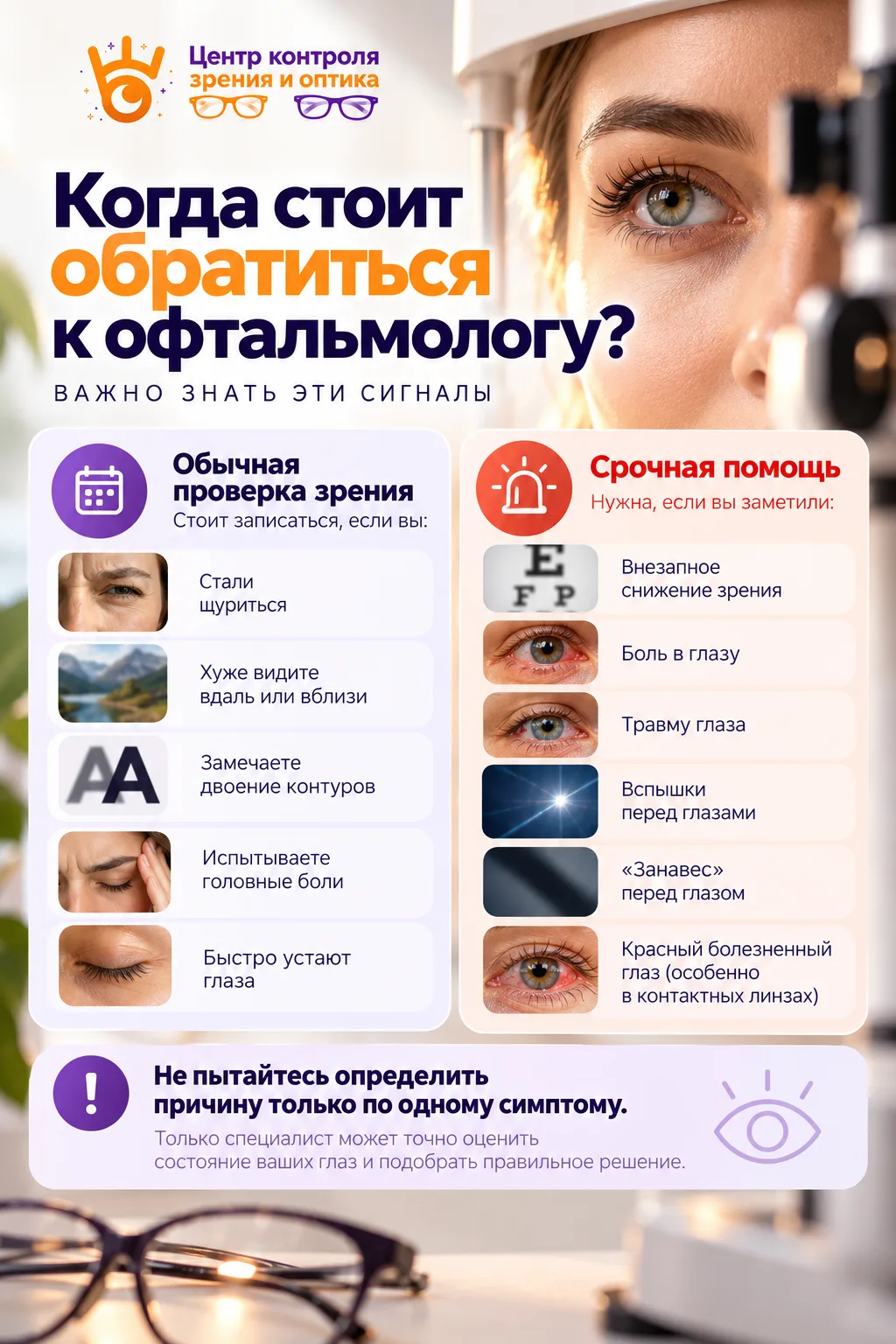 👀 Глаза часто подают сигналы раньше, чем мы понимаем, что зрение изменилось.