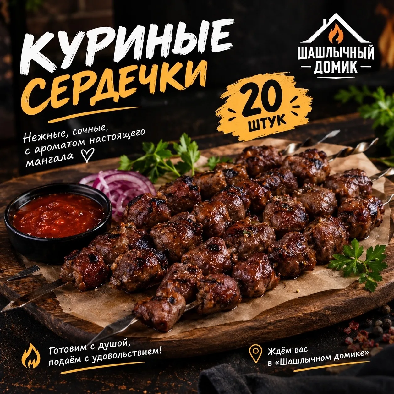 Нежные, сочные, с ароматом настоящего мангала 🔥
