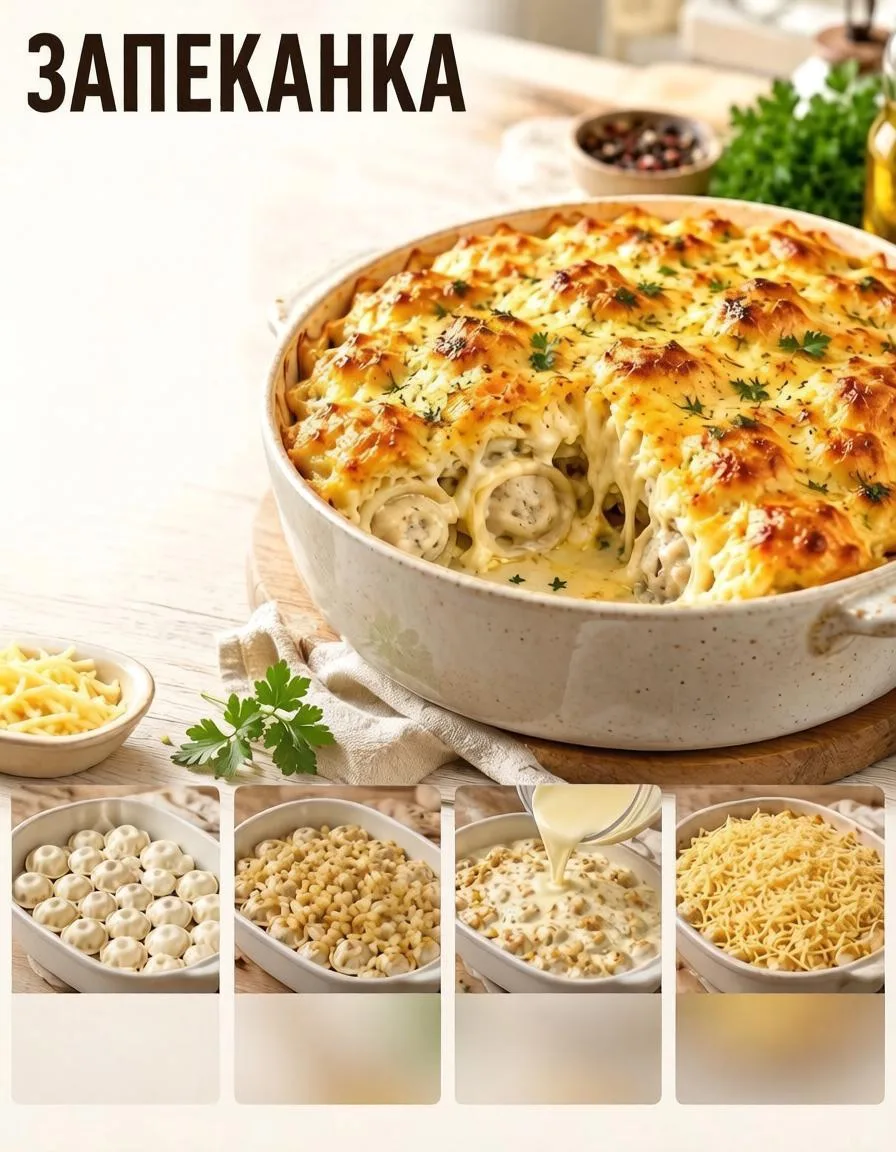 🥘 Запеканка «Ленивая жена» — сытно и без хлопот! 😋✨