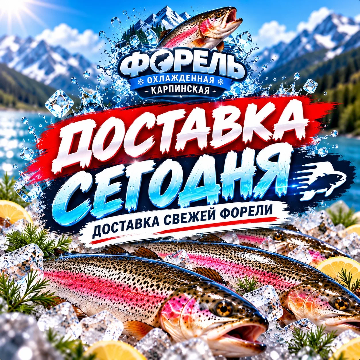 🐟🔥 СЕГОДНЯ СВЕЖАЯ ФОРЕЛЬ В ВАШЕМ ГОРОДЕ!