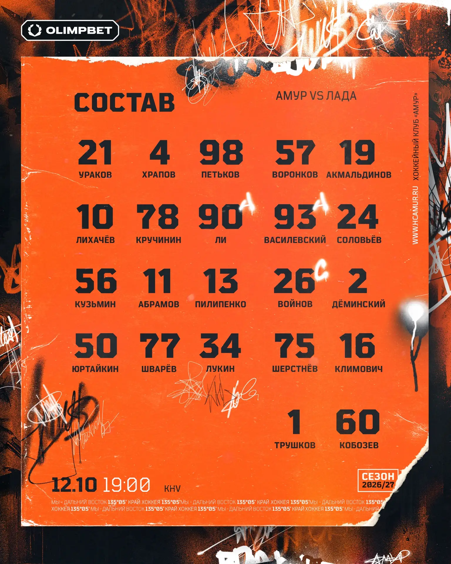 Состав на матч с «Ладой» 📝