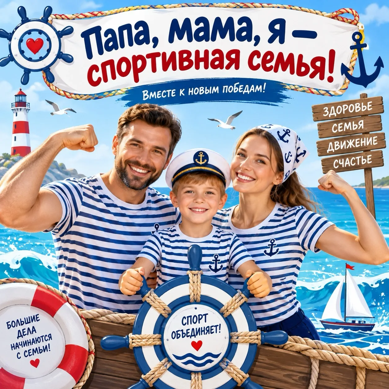 🏆 Спортивный праздник «Папа, мама, я — спортивная семья!»