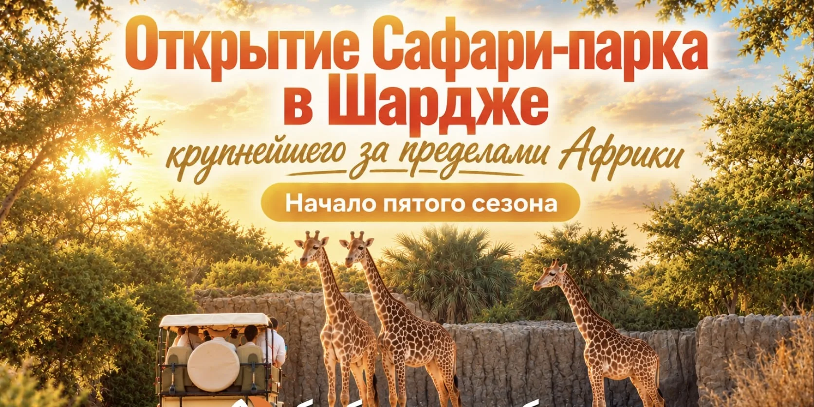 🦒 Настоящая Африка в сердце Арабских Эмиратов.