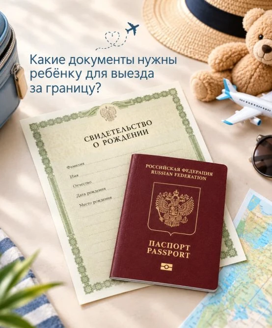 📌 Какие документы нужны ребёнку для выезда за границу?