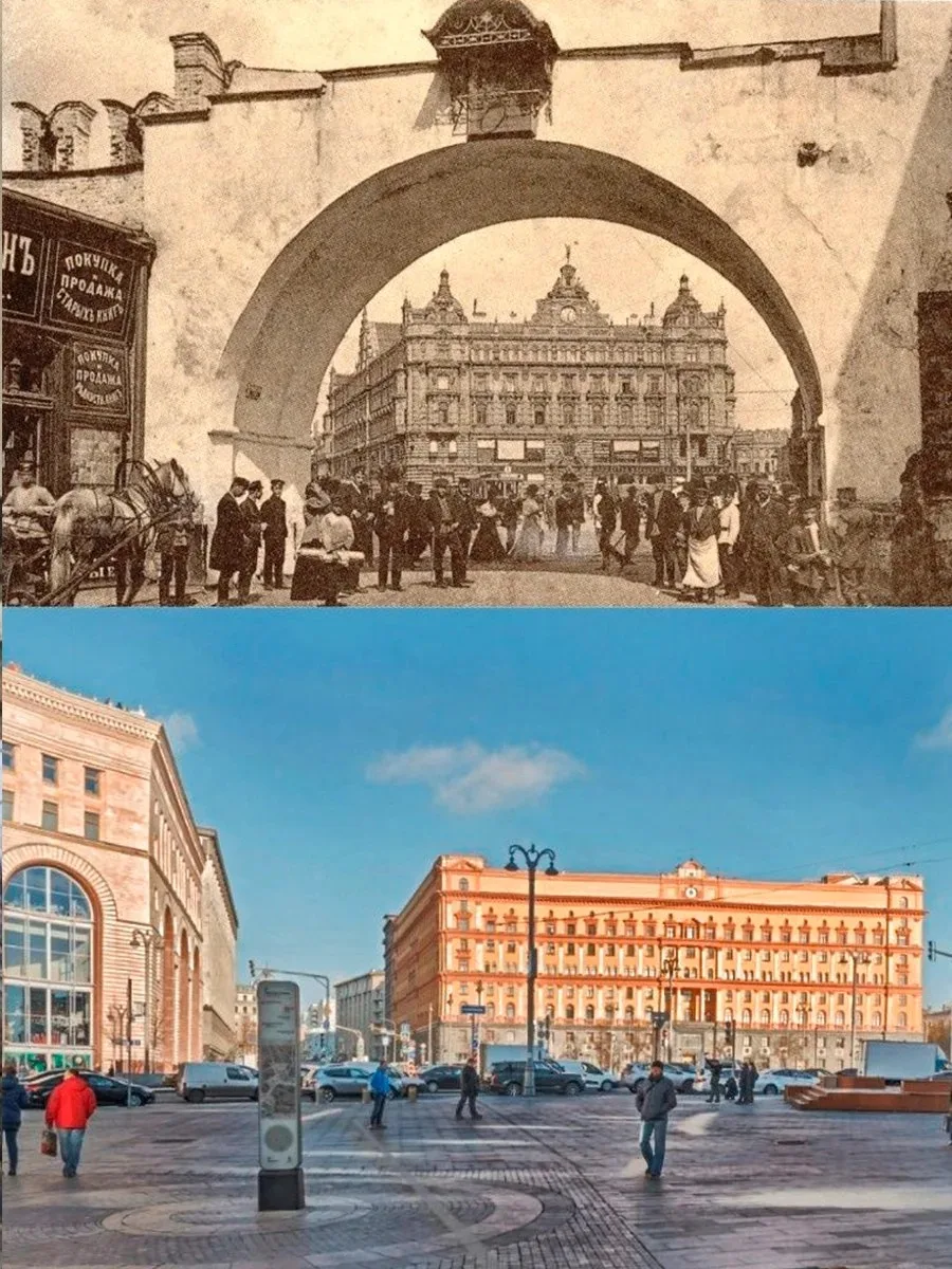 📍Выход на Лубянскую площадь со стороны Никольской улицы.