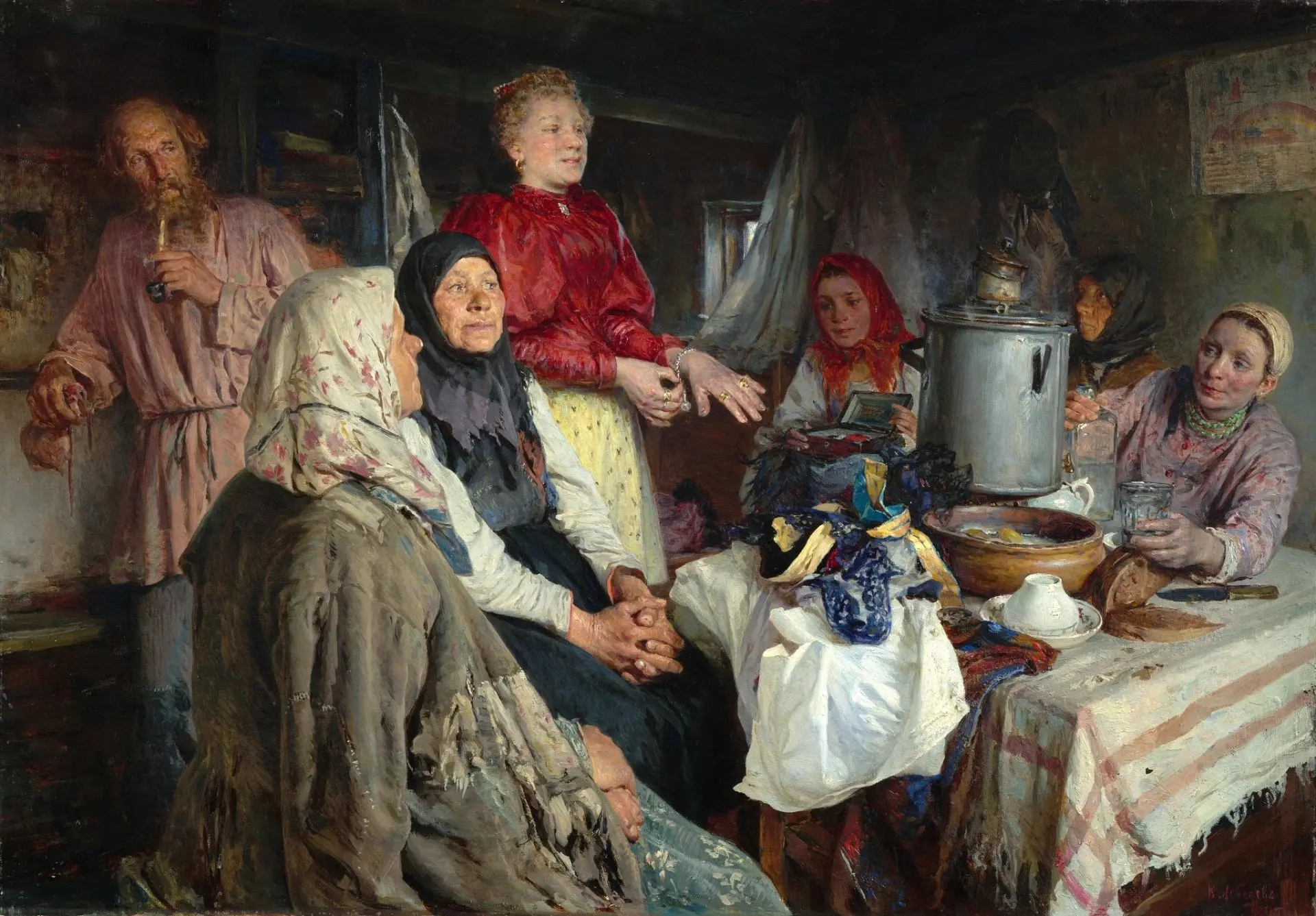Художник Клавдий Лебедев «На родине», 1897 год.