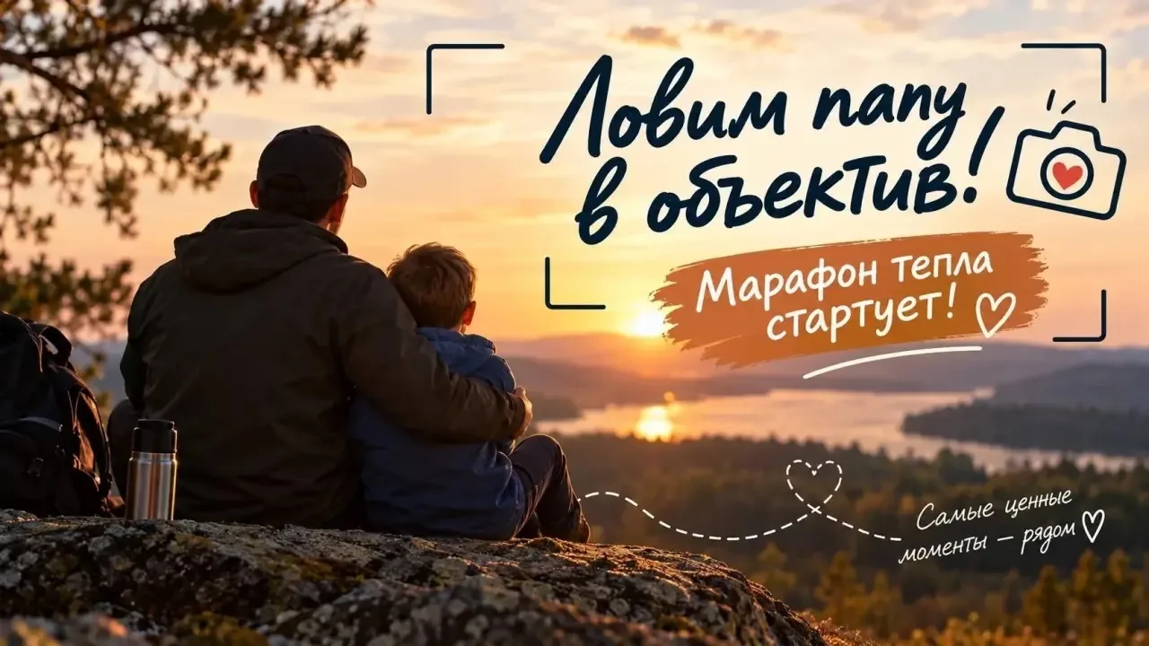 Ловим папу в объектив! Марафон тепла стартует!