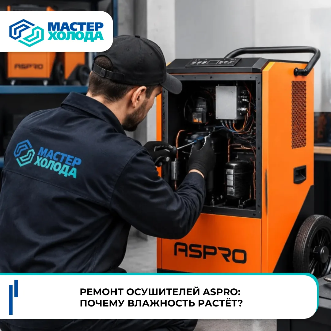🏗️ Ремонт осушителей ASPRO: почему влажность растёт?