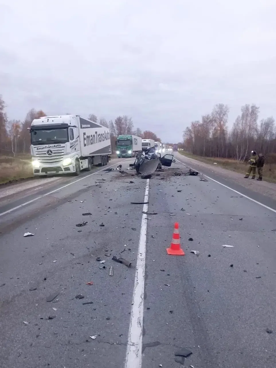 От машины почти ничего не осталось😨 Смертельное ДТП в Убинском районе