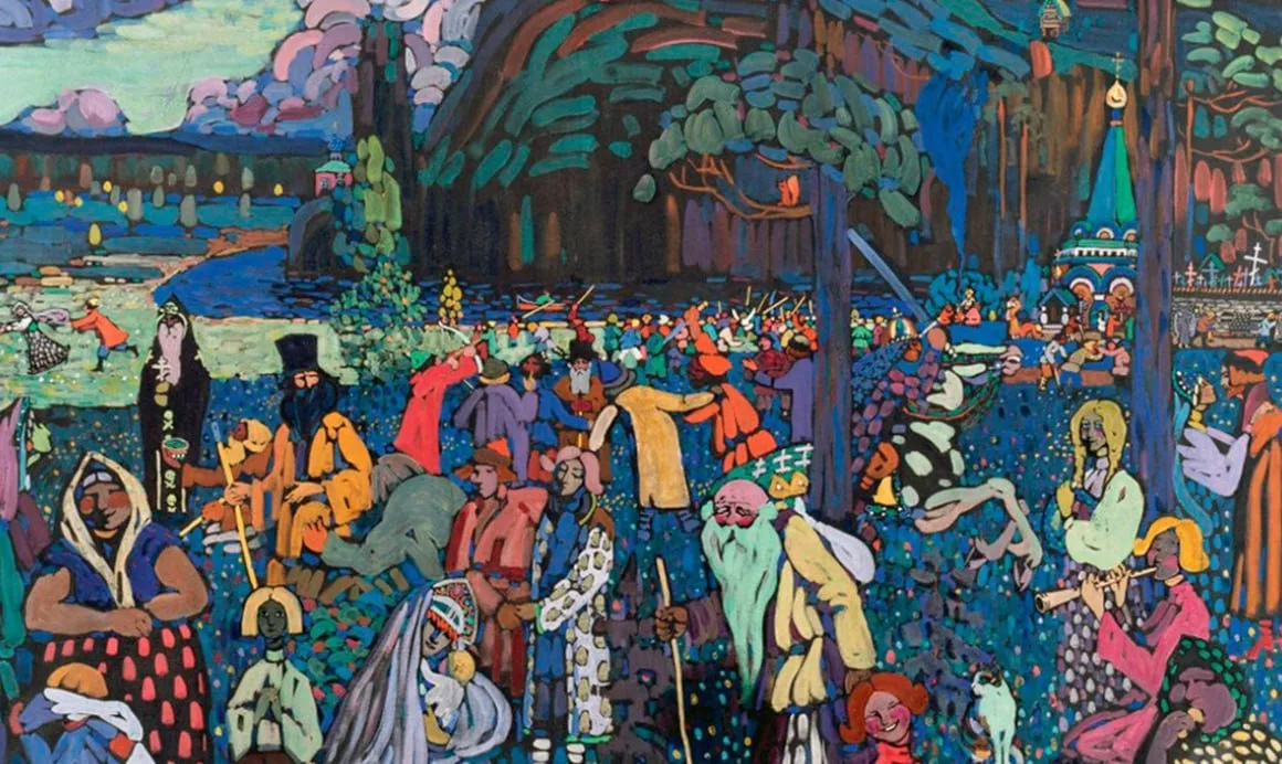 Картина Василия Кандинского «Красочная жизнь» (Das bunte Leben, 1907) продана на торгах...