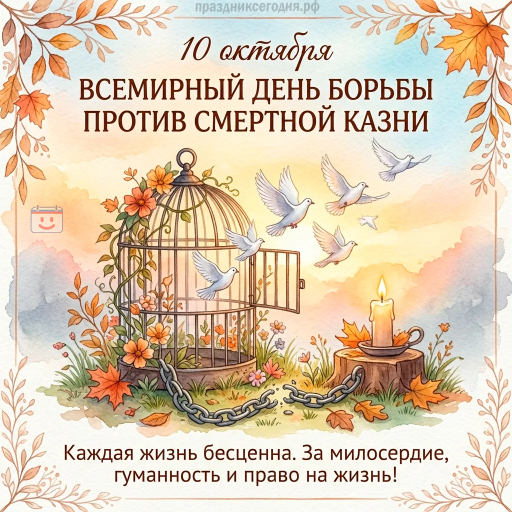 10 октября — Всемирный день борьбы против смертной казни. В России она всё ещё прописан...