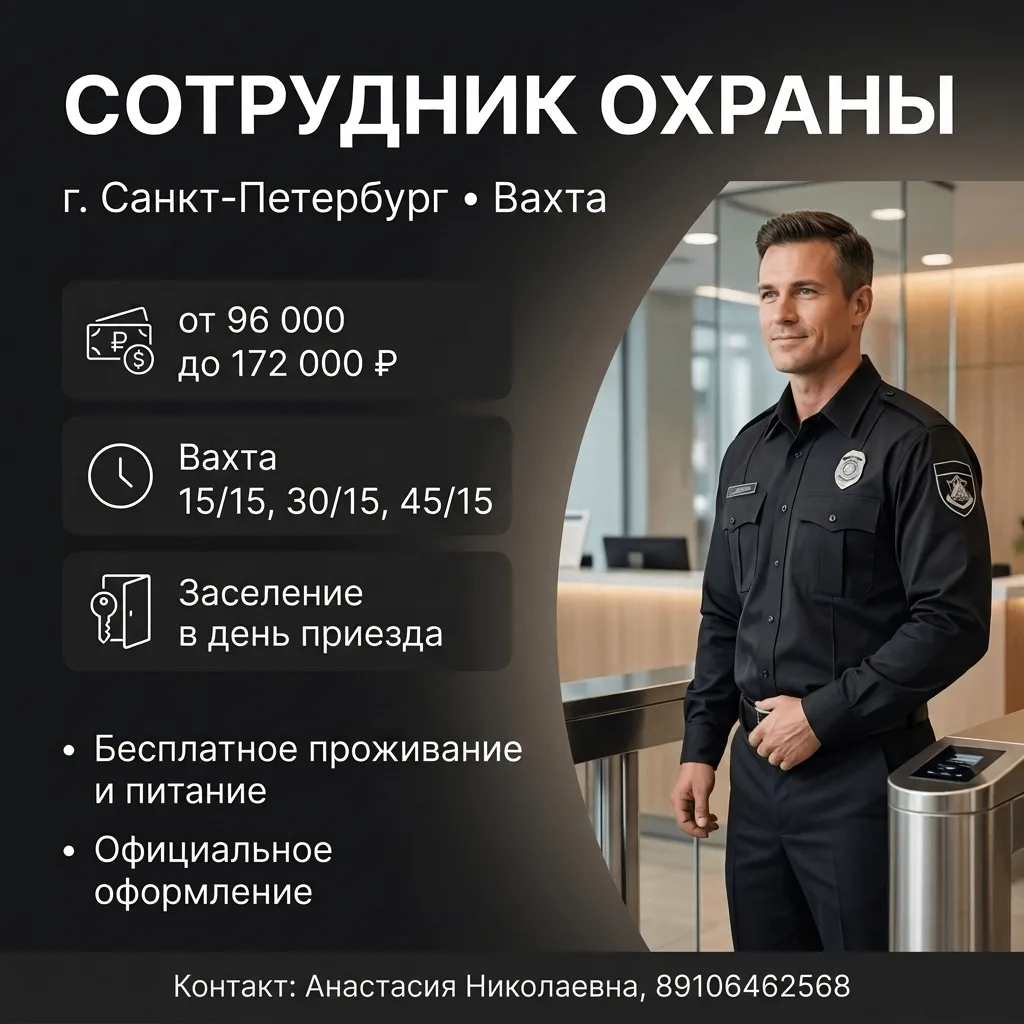📢 Приглашаем сотрудников охраны!