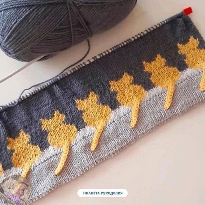 Схемы кошек для жаккарда и вышивки