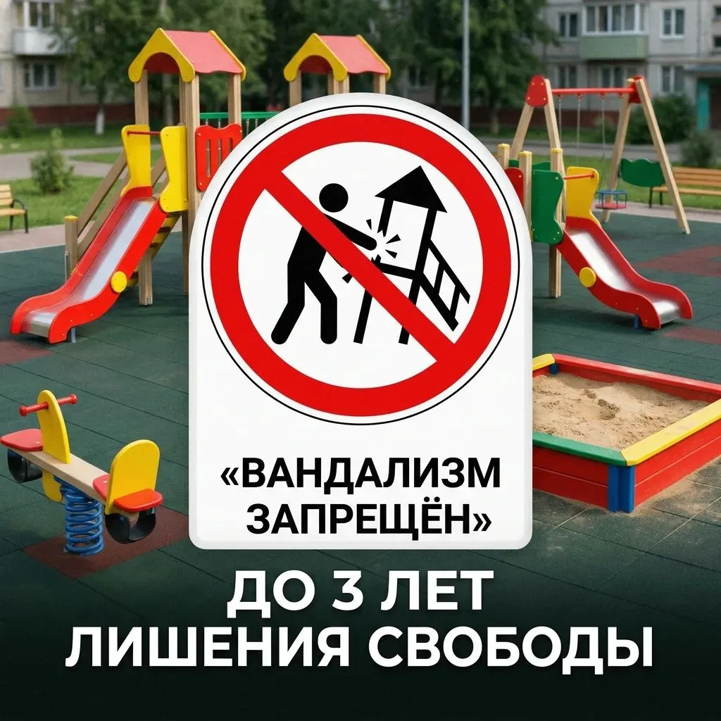 ⚠️ За сломанную лавочку — тюрьма
