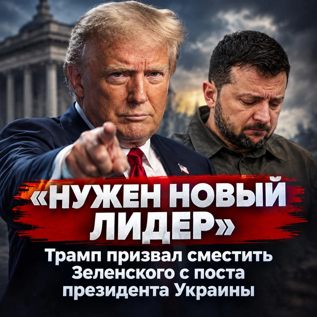 💯 «Нужен новый лидер». Трамп призвал сместить Зеленского с поста президента Украины