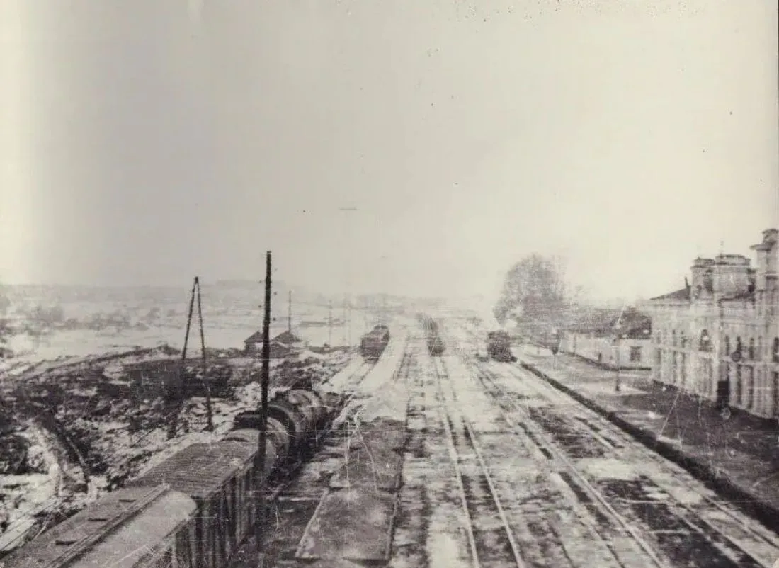 Общий вид железнодорожной станции Томск I. 1966 год
