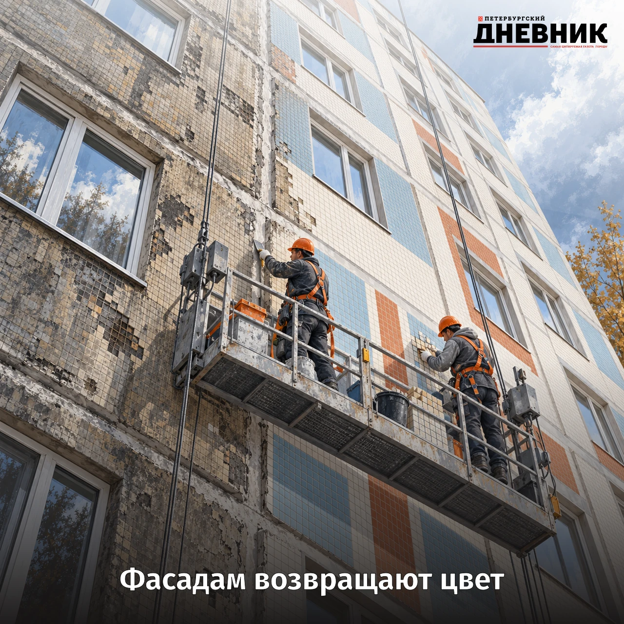 🛠 В Петербурге отремонтируют 80 фасадов панельных домов