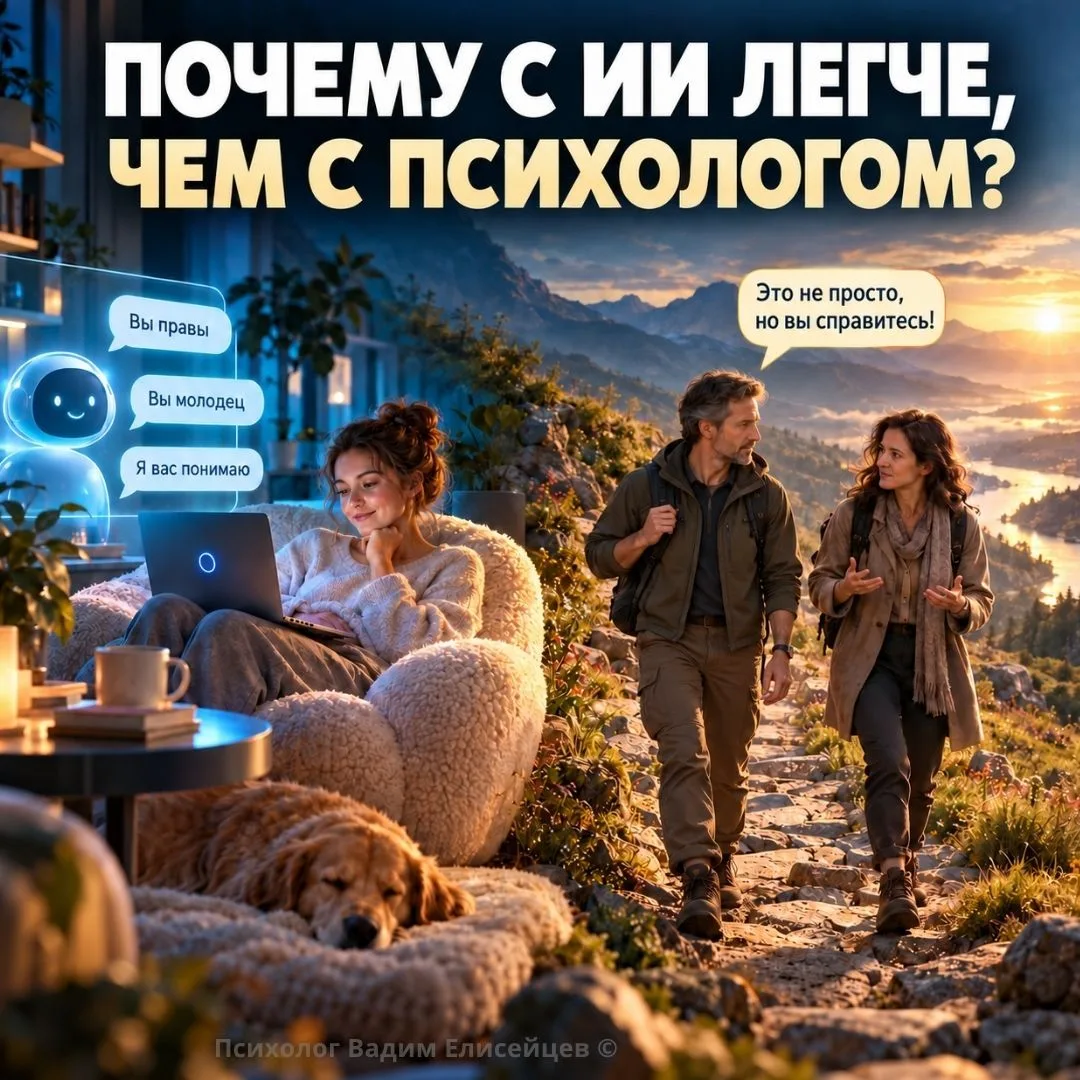 "Почему с ИИ иногда легче, чем с психологом?"
