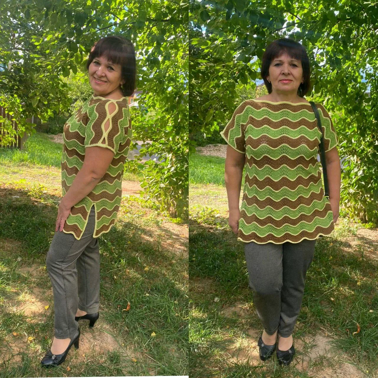 Ажурная туника , автор поделилась схемой.