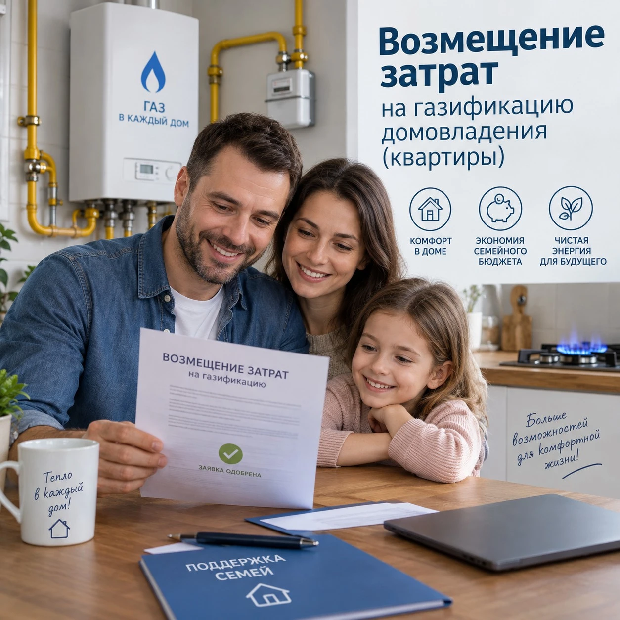 Хотим Вам напомнить, продолжается прием документов по оплате расходов на газификацию до...