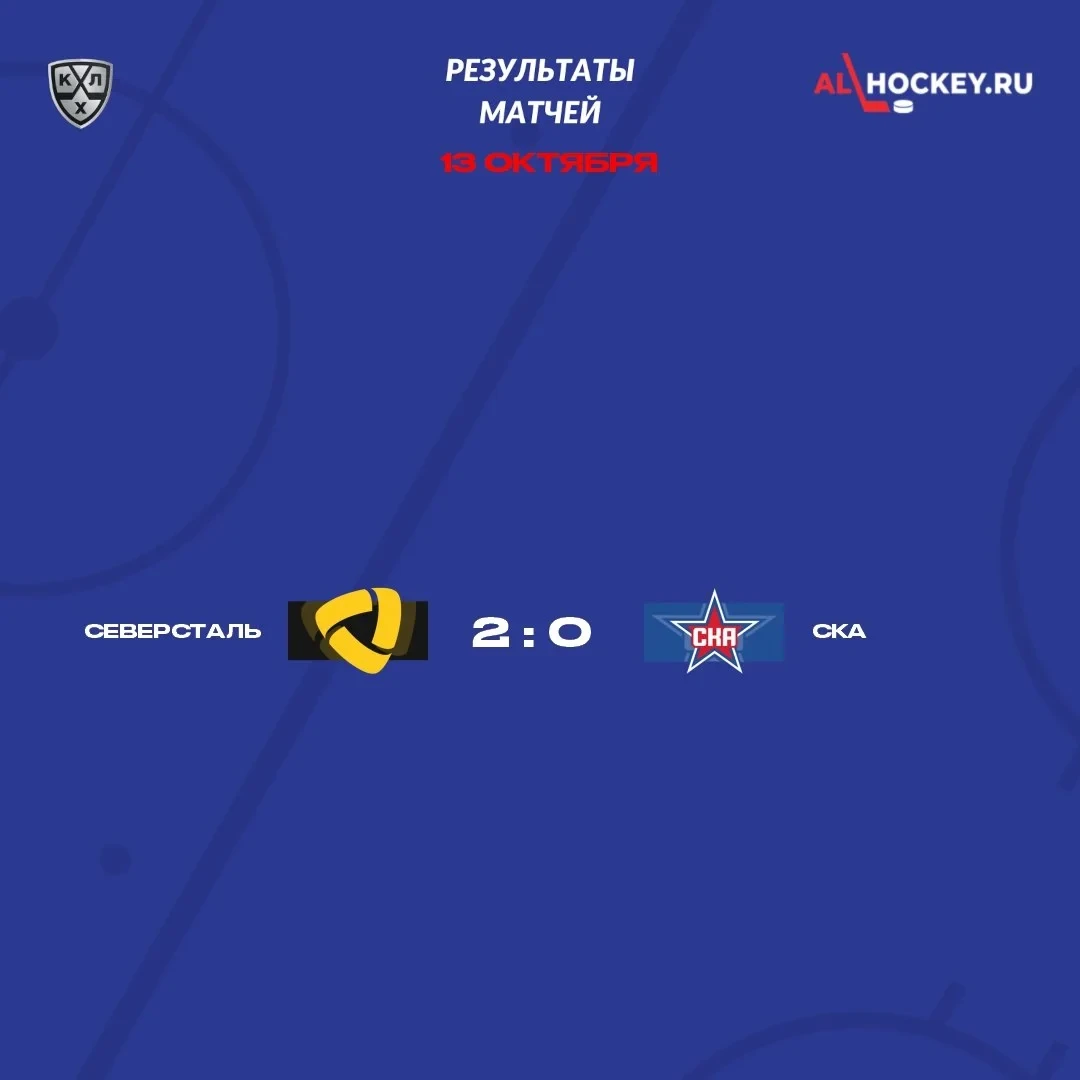 ⭐️ СКА потерпел четвертое поражение подряд, всухую уступив 🟡 "Северстали"