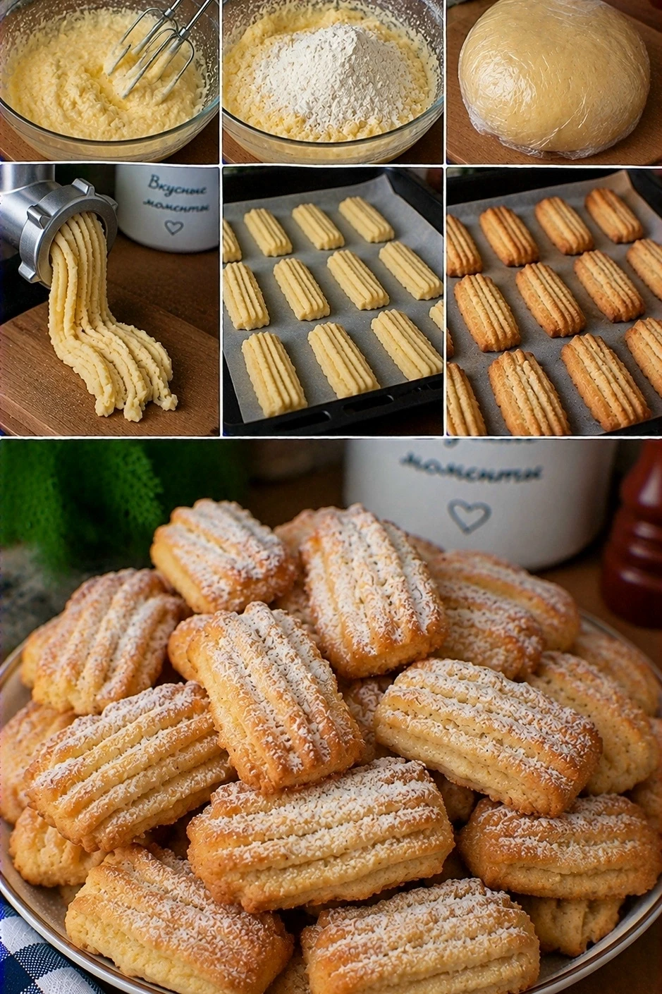 🍪 Πеченье из детства чеpез мясopyбку