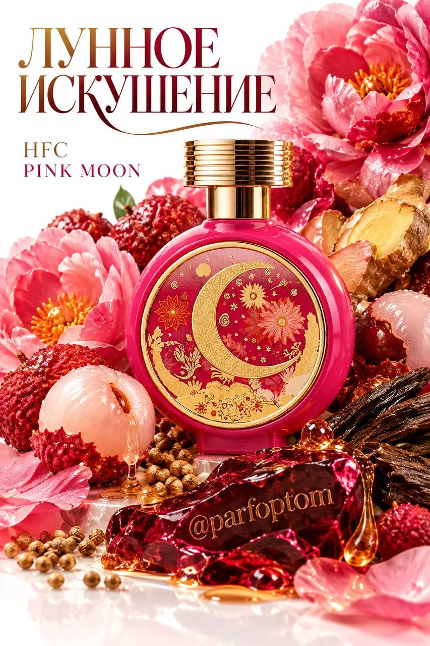 Pink Moon HFC — сочный личи, розовые лепестки и тёмная чувственность. 🌙💗