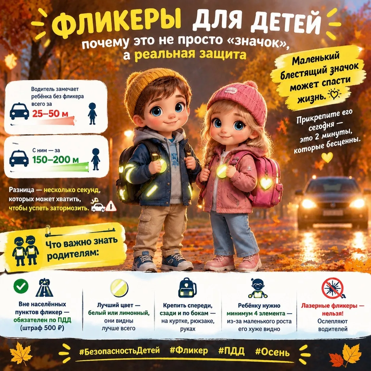 ФЛИКЕРЫ ДЛЯ ДЕТЕЙ: