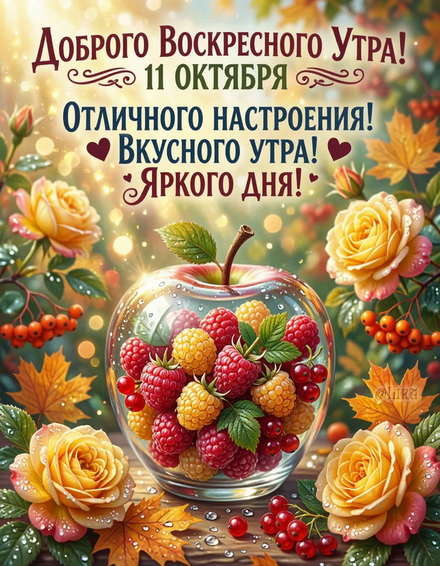 Желаю вам вкусного завтрака, теплых лучей солнца и полной перезагрузки перед новой неде...