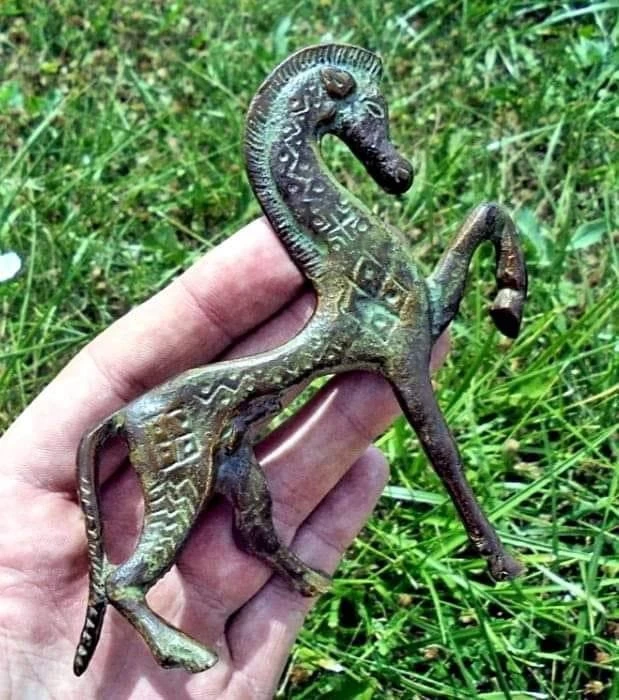 Кельтская бронзовая скульптура коня | 300 год до н.э.