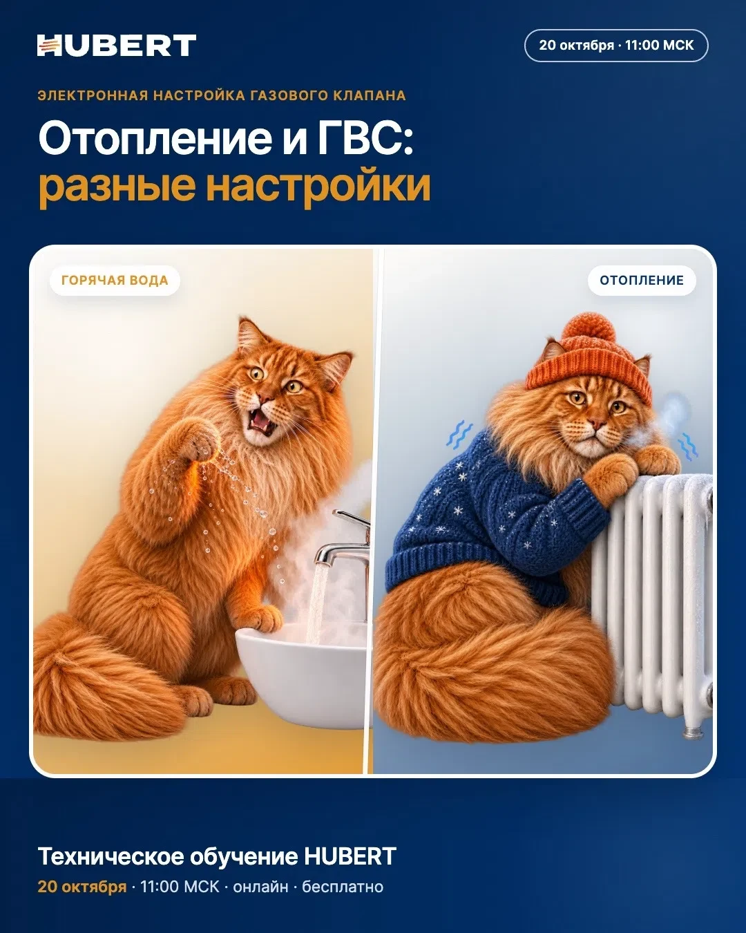 🔥 Отопление и горячая вода требуют разных настроек. В котлах HUBERT это предусмотрено.