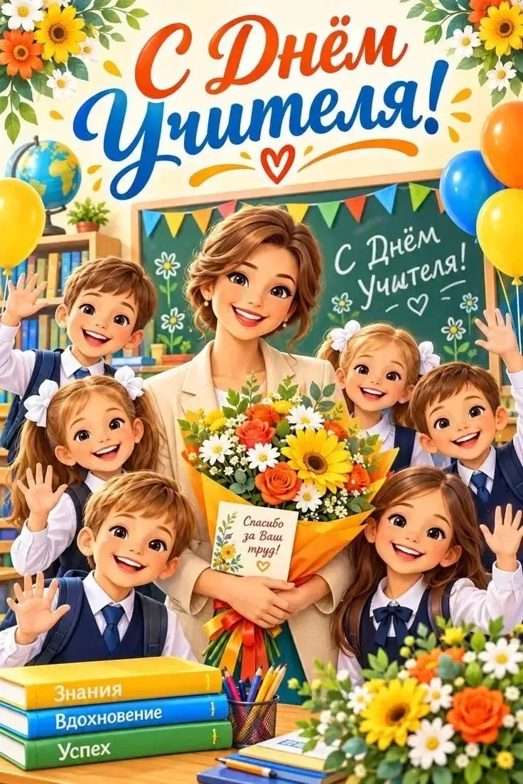 Уважаемые педагоги! МБУК КДЦ «Гашунский» поздравляет вас с Днём учителя! Крепкого вам з...
