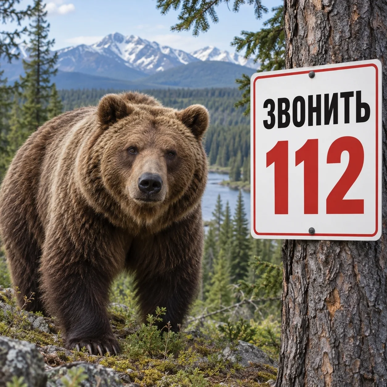 Вниманию жителей Абакана: при обнаружении медведей звоните 112